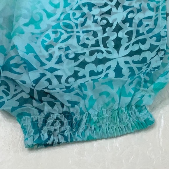 Lisa Blue ARABIAN NIGHTS Side Split Pant - Aqua Marine - Picture 5 of 14